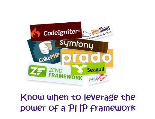 When to use a framework in PHP