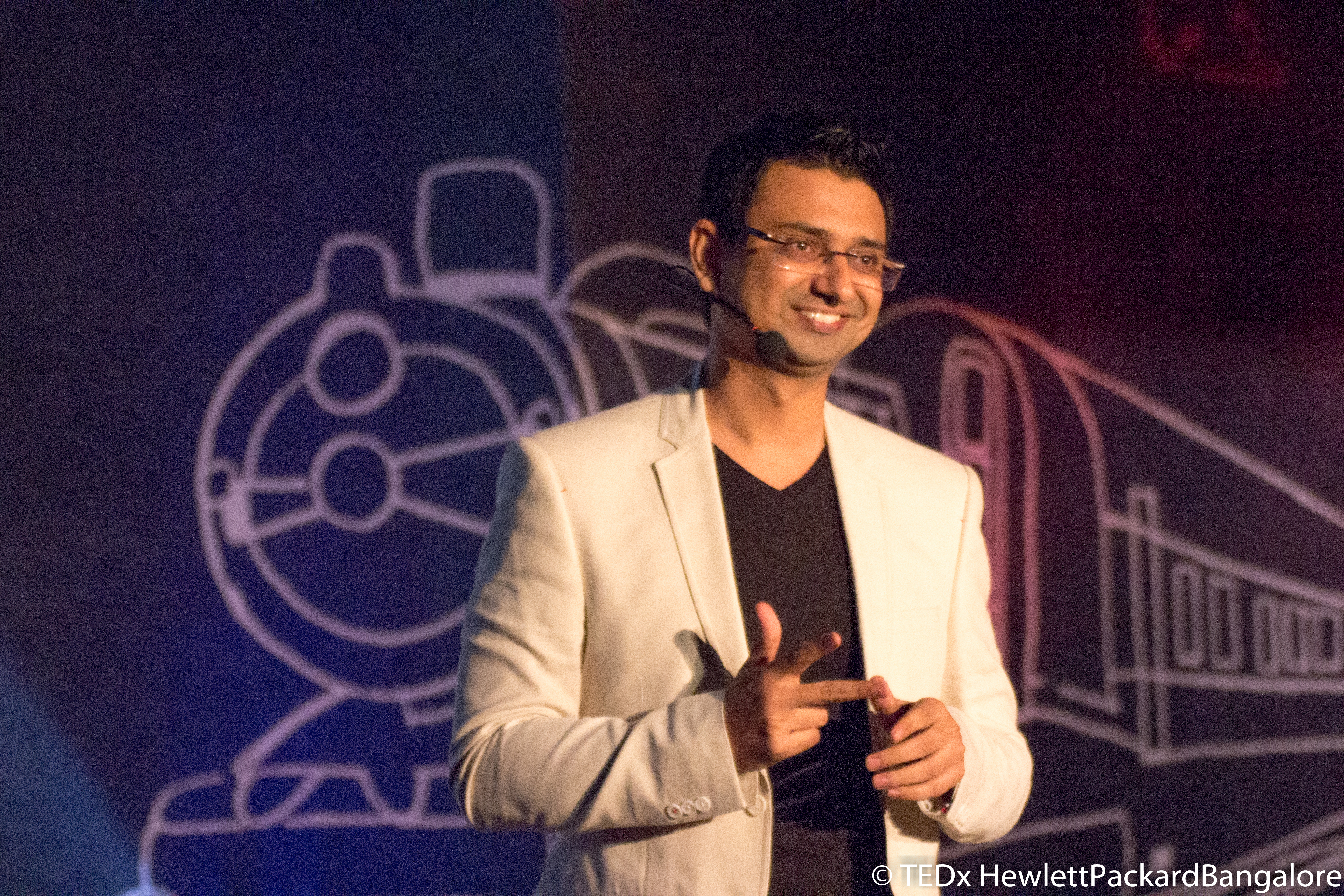 Vishwas Mudagal at Tedx Talk HP 3