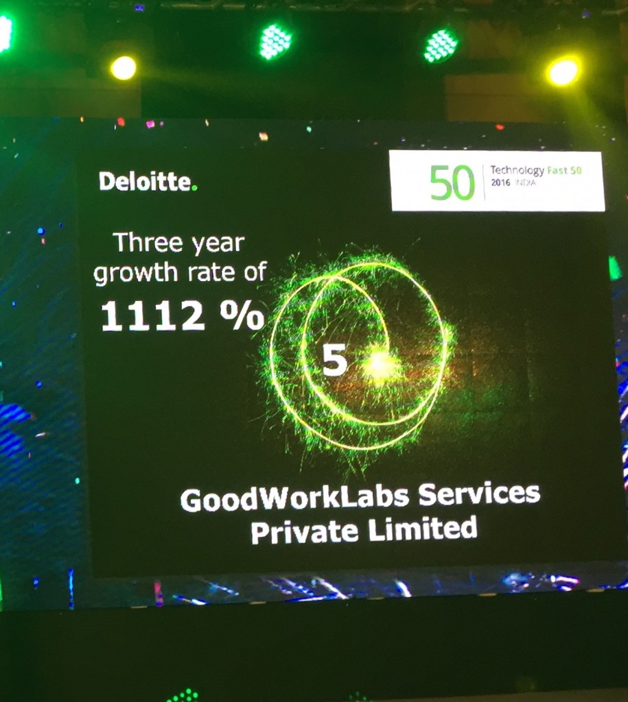 GoodWorkLabs at Deloitte Fast 50