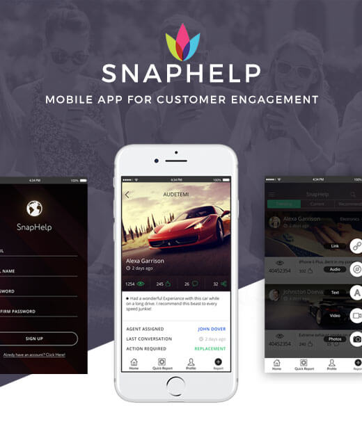 Snaphelp-social-CRM-app