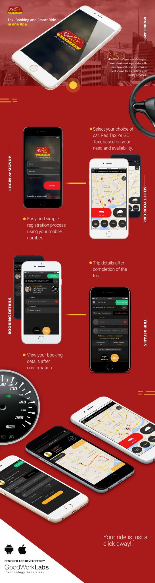 red taxi mobile app