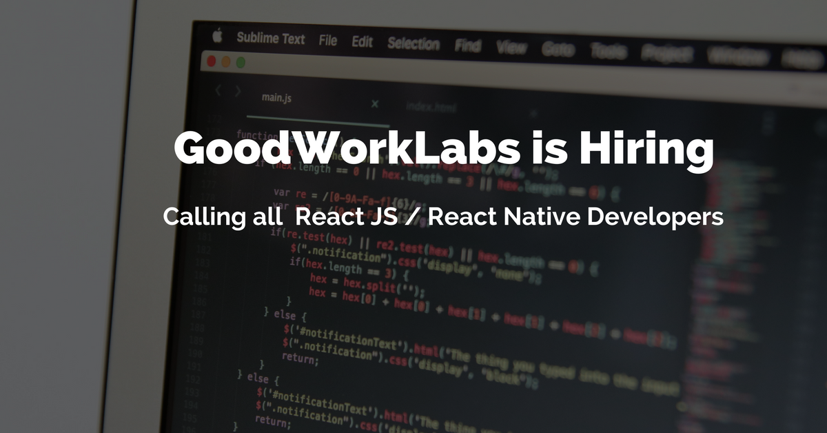 job for react developers