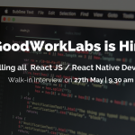 Job Opening for React JS / React Native Developers