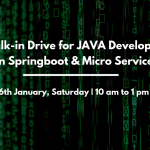 Walk in drive for Java developers (Spring boot and Microservices)