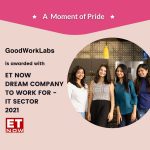 GoodWorkLabs awarded with "Dream Company to Work For - IT Sector" by ET NOW & HRD Congress