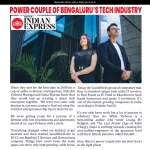 The New Indian Express: The Power Couple Of Tech In Bangalore.