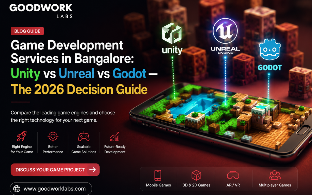 Game Development Services in Bangalore: Unity vs Unreal vs Godot : The 2026 Decision Guide