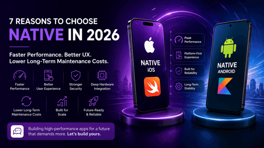 7 Reasons to Choose Native in 2026: Faster Performance, Better UX, and Lower Long-Term Maintenance Costs